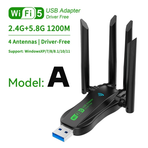 WiFi адаптер 1200 Мбит/с  USB 3.0
