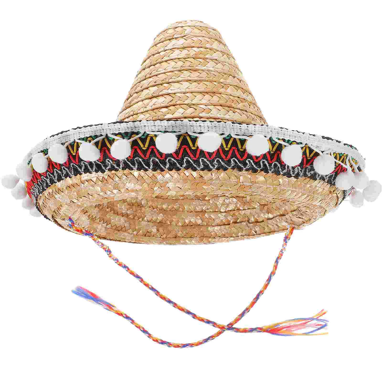 

Mexican Sombrero Hats Decor Adult Party Sunhats Women Fashionable Apparel Straw Kids Miss Christmas Outdoor Decorations