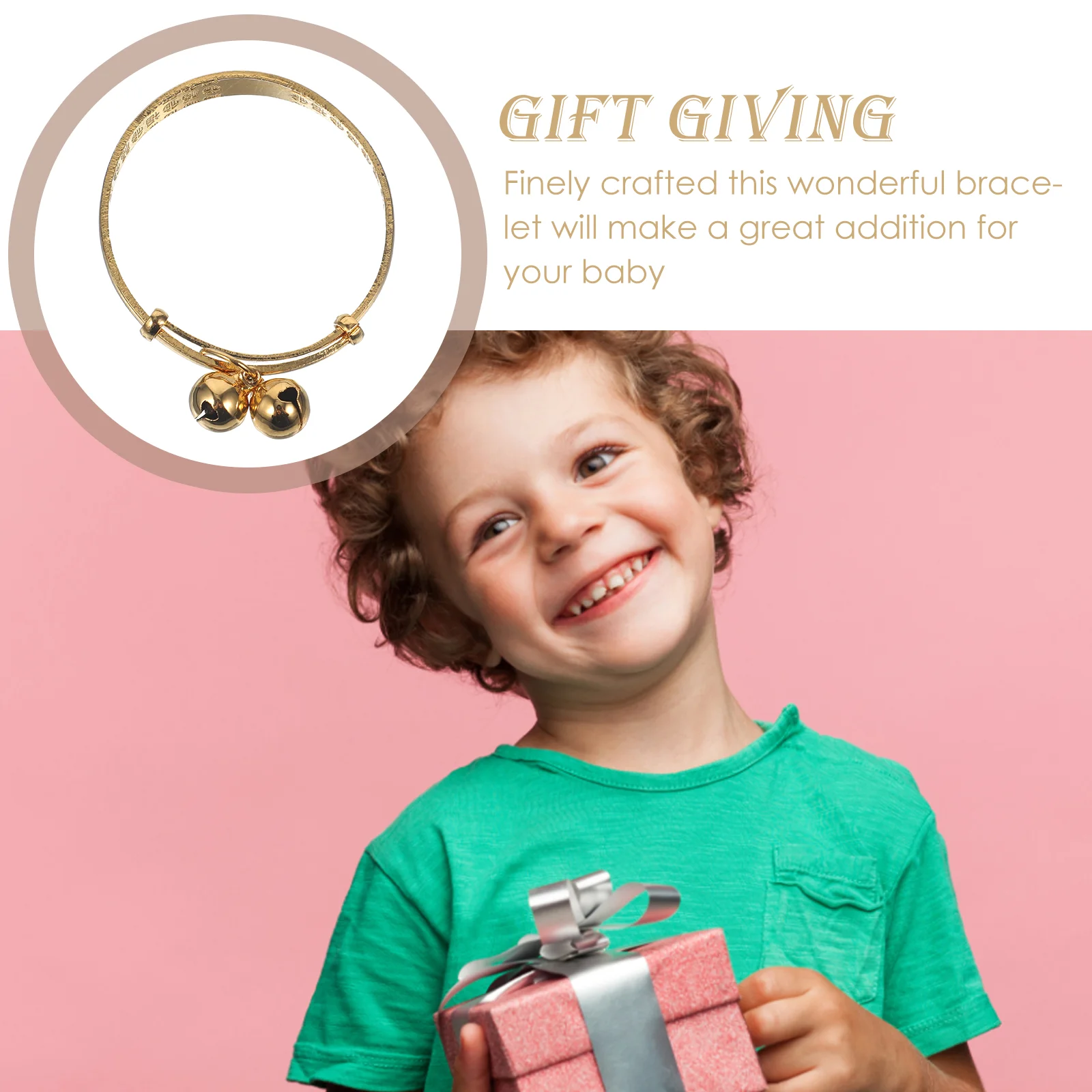 1 шт. детское кольцо на руку стильный браслет из искусственного золота нежный с