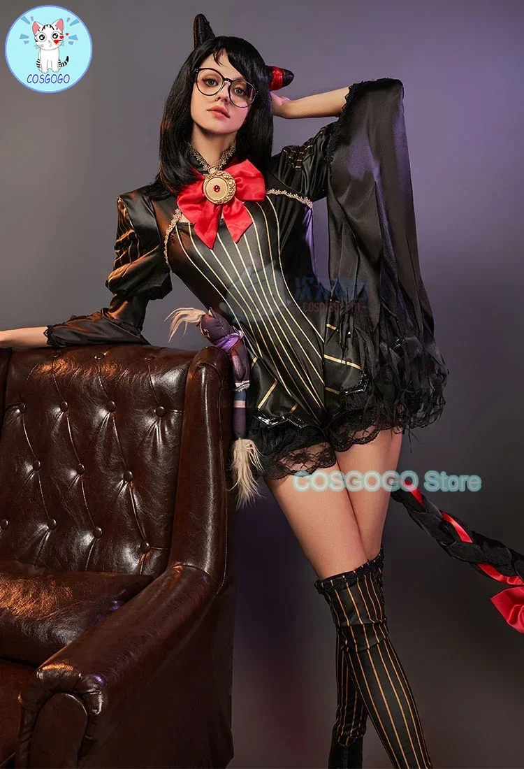 Игра Байонетта Косплей Костюм Хэллоуин Наряды Женская Одежда с кошачьими ушками