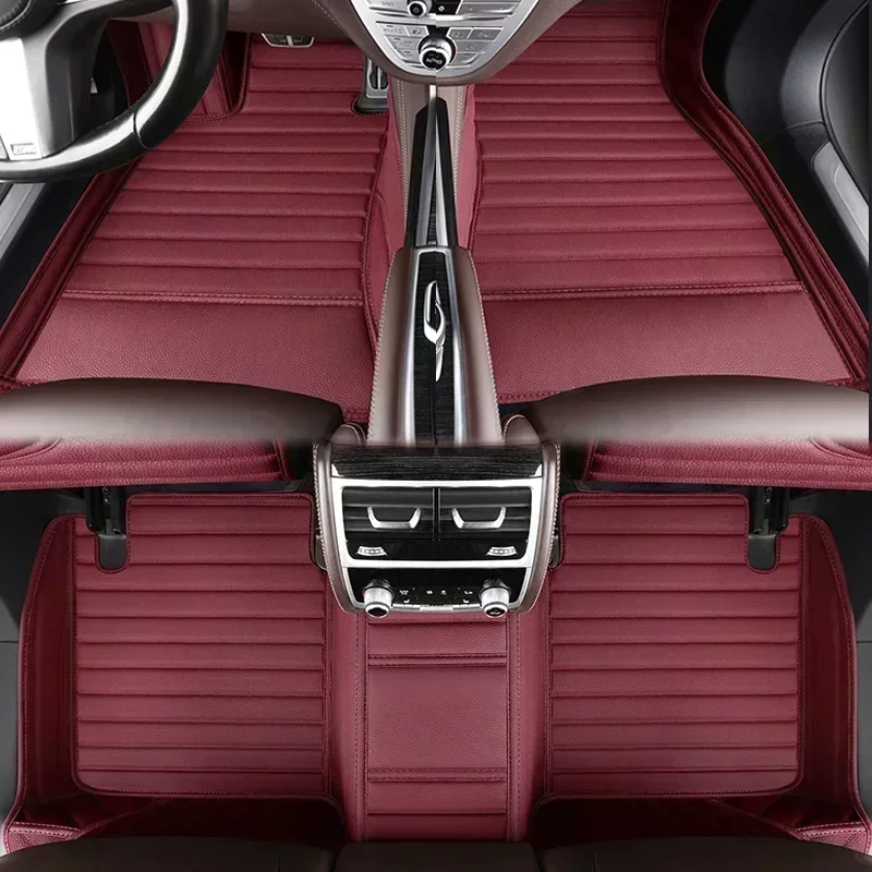 Из искусственной кожи полное покрытие под заказ автомобильные коврики для Ford S-Max