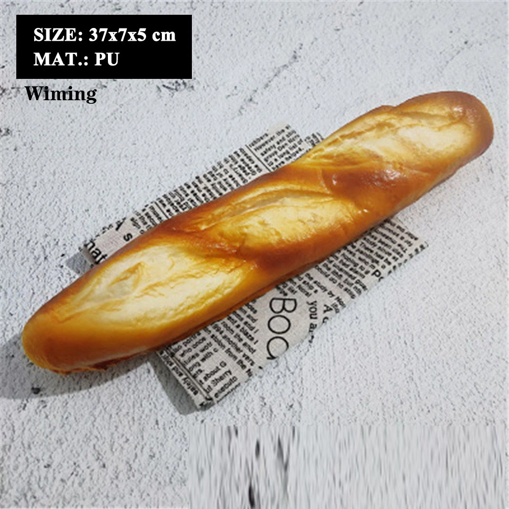 

Cafe bakery dessert house shop store decoration fake simulation breadstick Loaf Brezle croissant miche batard Ficelle bread