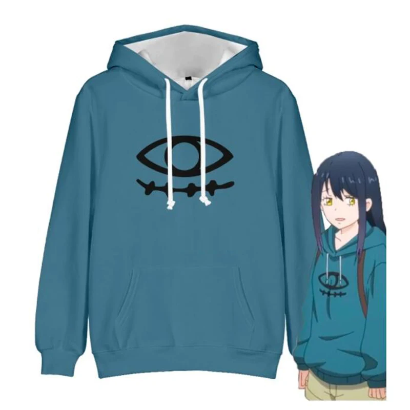 

Men Women Hoodie Boy's and woBoy's Streetwear hooded sweatshirt Japan Anime Mieruko Chan Cosplay Hoodie WoBoy Boy Harajuku loos