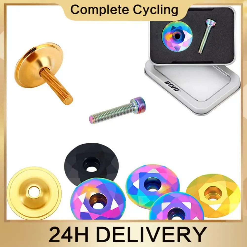 

Handlebar Covers Road Bike Bowl Covers Aluminum Alloy Bicycle Parts Bicycle Handlebar Covers Modification Parts Stem Screws