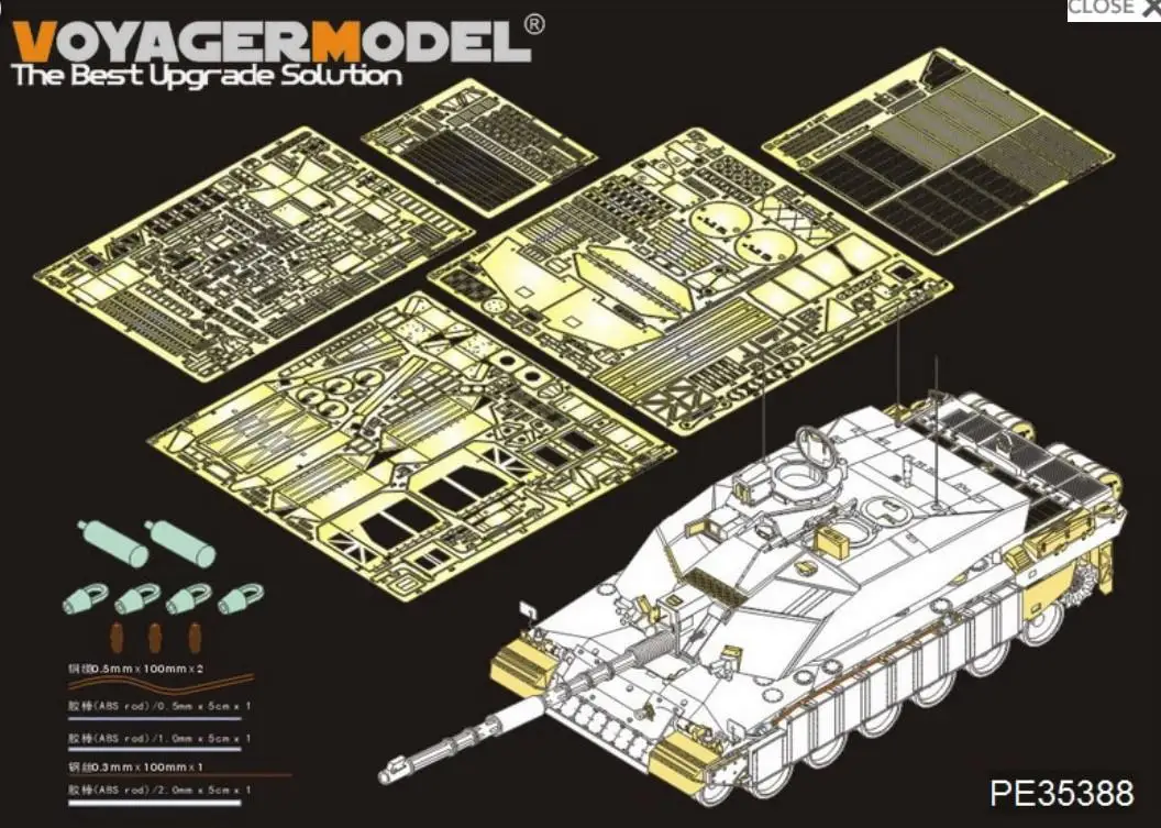

Voyager PE35388 1/35 Scale British Challenger 2 MBT Detailing Set (For TRUMPETER 01522)
