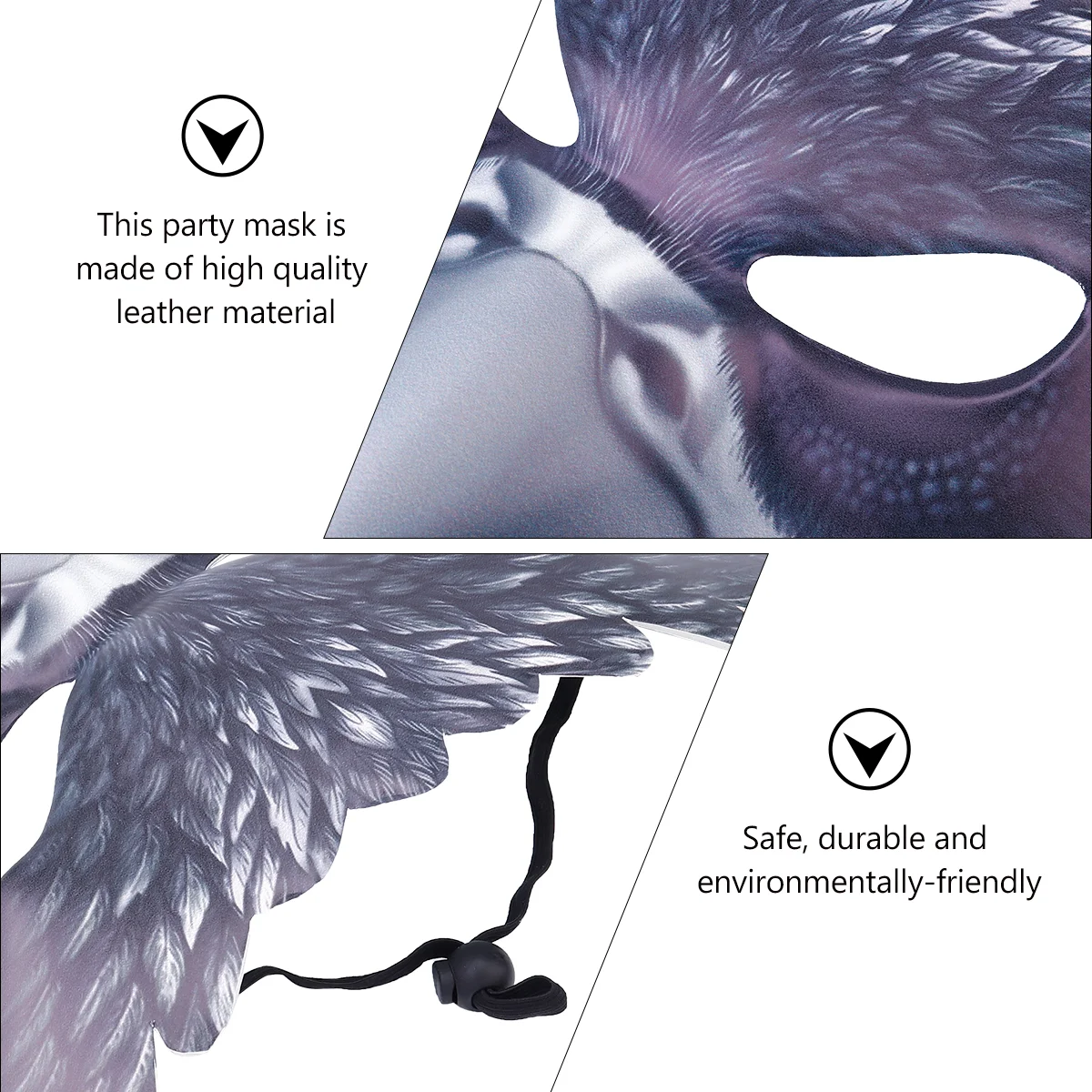 Маска вороны карнавальная вечеринка забавная птица Хэллоуин животное маскарад