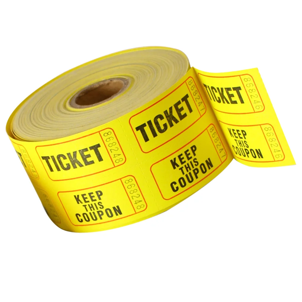 

Tickets Classroom Event Labels Tag Lottery Machine Concert Paper Party Game Raffle