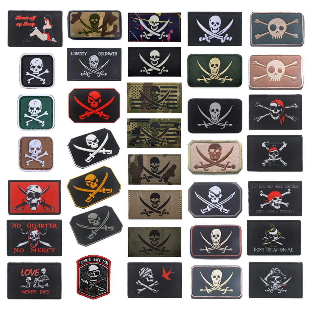 Нашивка с принтом в виде черепа ИК светоотражающая Лазерная вырезка светящаяся