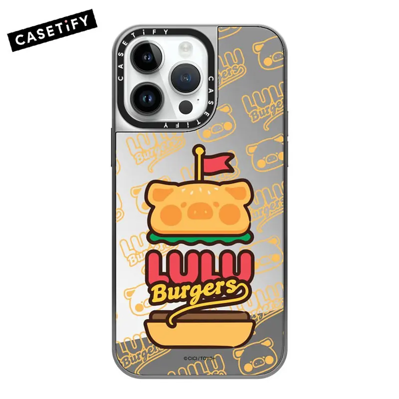

CASETIFY LuLu гамбургер оригинальный магнитный Magsafe беспроводной зарядный чехол для IPhone 14 Plus 13 Pro 14 Pro Max зеркальный чехол G0616