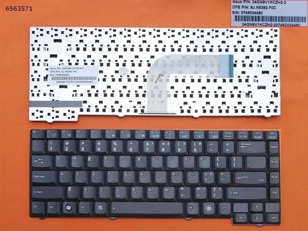 

Клавиатура для ноутбука ASUS A7CC A7CD A7DB A7DC A7F A7G A4Ka A4L A4S A4Sp G2K G2P G2PB G2PC G2S G2SG F5V F5VL F5Z X50C, Черная