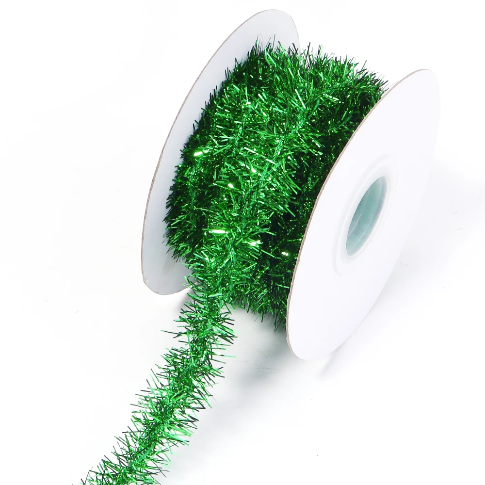 

Рождественская лента металлическая 10 ярдов