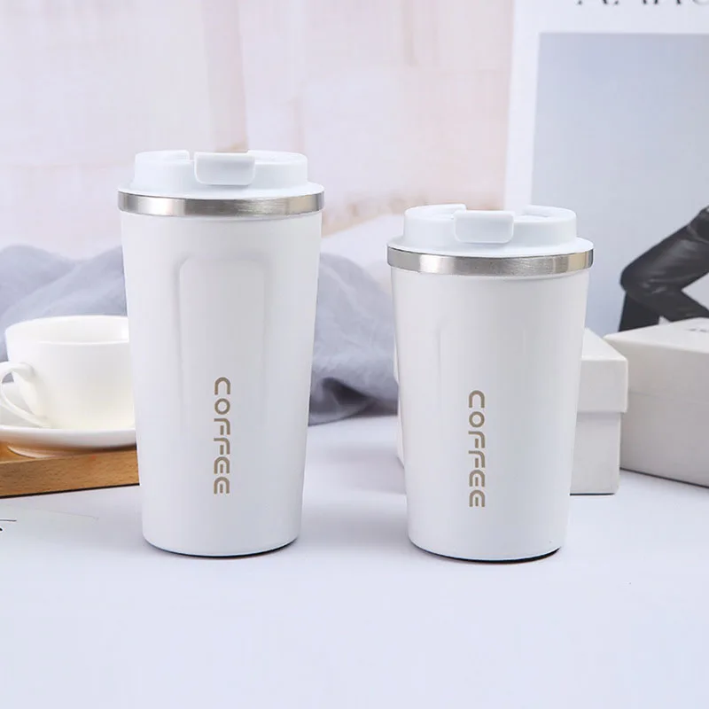 

380/510ML Leak-Proof Thermos Stainless Steel Coffee Mug Travel Thermal Vacuum Flask Insulated Cup Milk Tea Water Bottle
