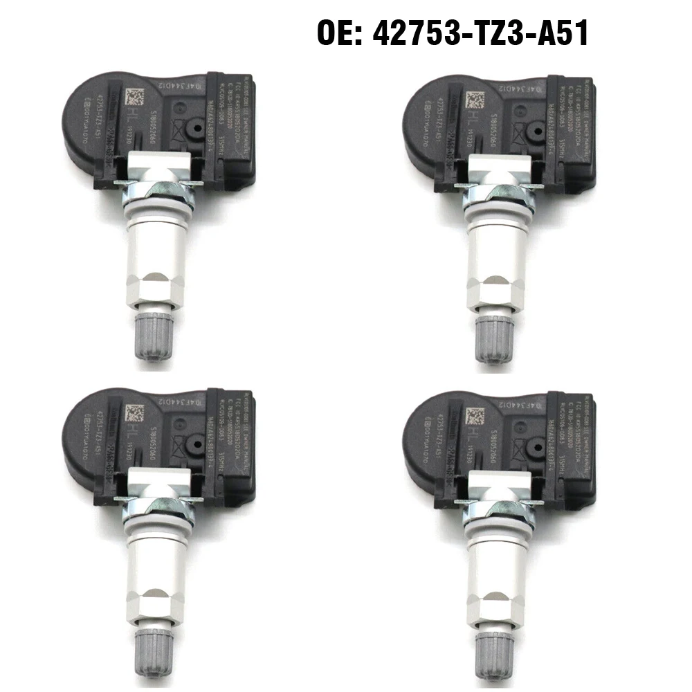 Автомобильный датчик давления в шинах, 4 шт., система мониторинга давления в шинах 42753-TZ3-A51 для Honda Acura ILX MDX RDX TLX 2015 2016 2017 2018