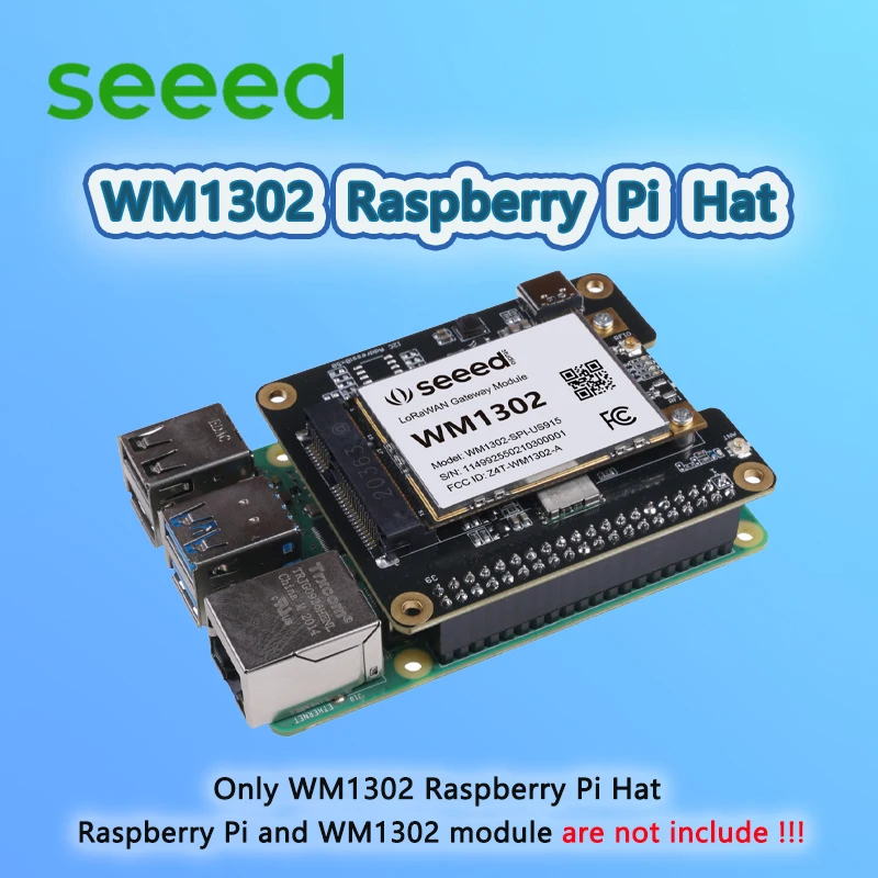 Фото Шляпа Seeed WM1302 Raspberry Pi для подключения модуля WM1302 LoRaWAN, формирователя мини-PCIe, концентратора LoRa Semtech SX1302 №1