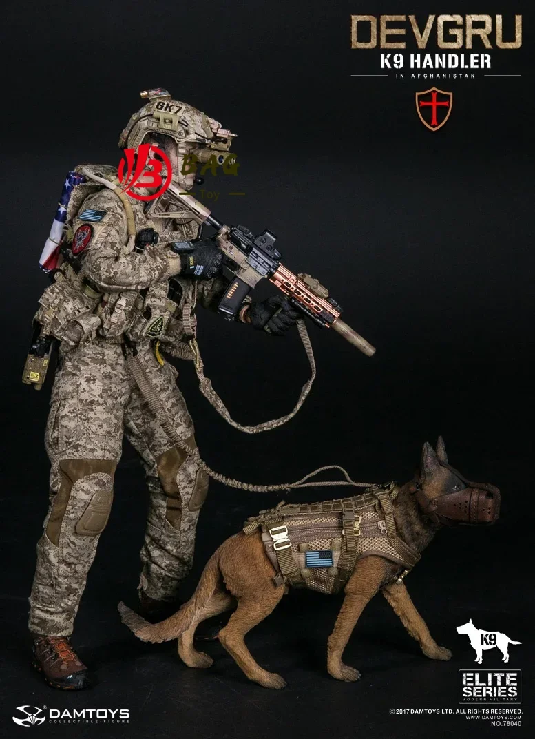 Фигурки героев 1/6 модель DAMTOYS DAM78040 US Navy SEAL DEVGRU K9 (have dog) на складе