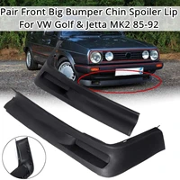 pair front bumper chin spoiler lip car valance splitter for vw golf for jetta mk2 85 92 auto replacement exterior parts