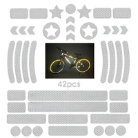 bicycle reflective stickers cycling warning reflector film decal tape road bike night safety warning reflector film pegatinas