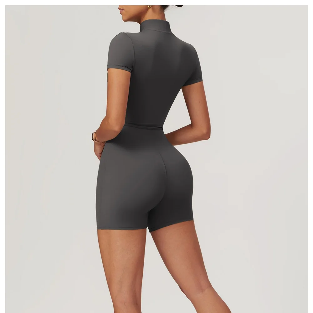 Женский спортивный комбинезон для коррекции фигуры высокоэластичный облегающий