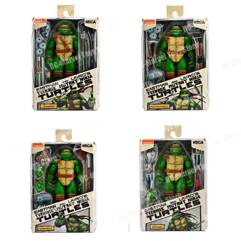 Новый Neca Tmnt Donatello Leonardo Рафаэль Микеланджело Фигурки Four Bros Комическая версия Аниме