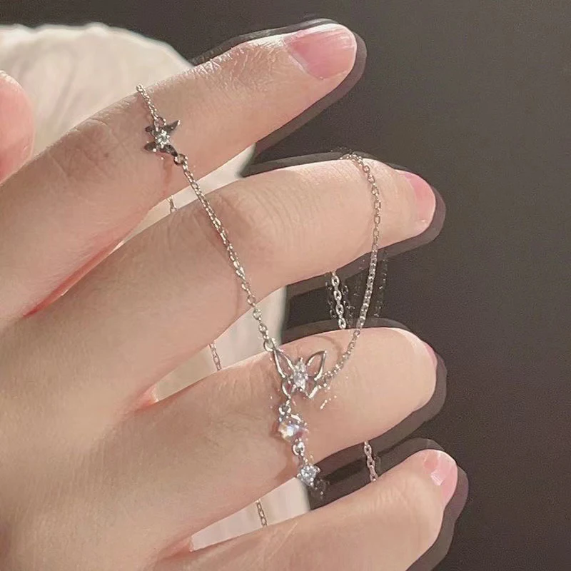 Модное ожерелье-бабочка темпераментное элегантное ожерелье для женщин и девочек