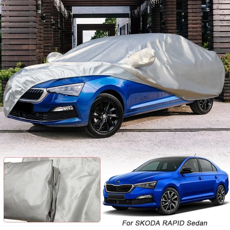 

Автомобильный чехол для SKODA FABIA, OCTAVIA, RAPID, SCALA, SUPERB пыленепроницаемый, устойчивый к ультрафиолетовому излучению и водонепроницаемая автомобильная одежда
