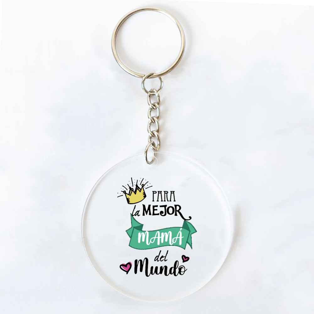Брелок для ключей с надписью Мама в мире