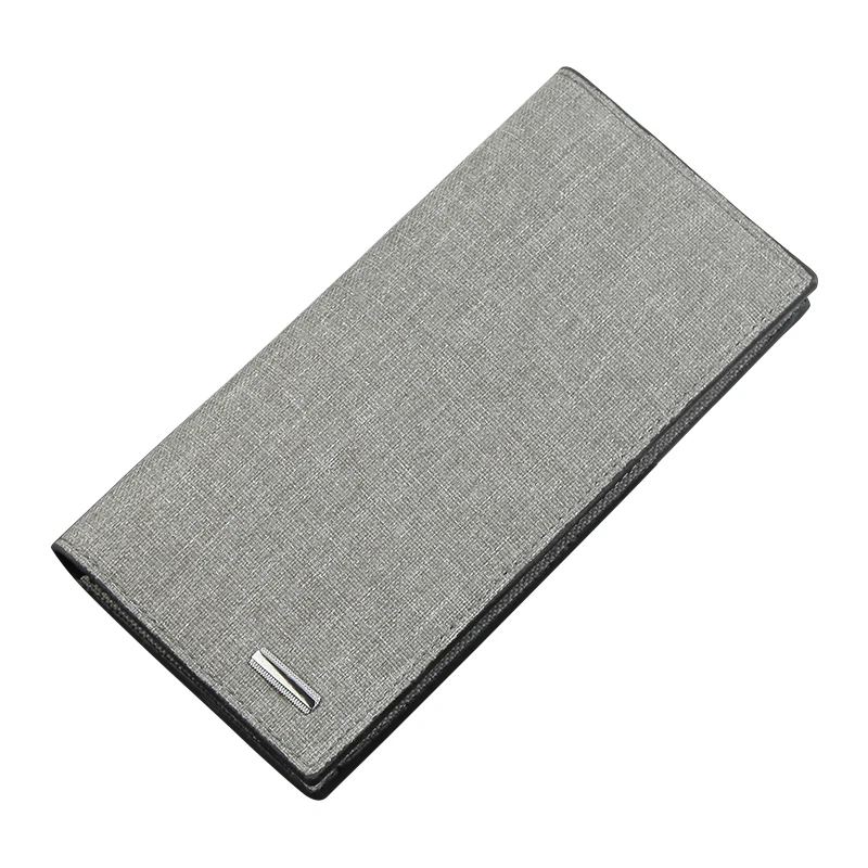Wholesale Men's Wallet Canvas Bag Card Holder Slim Long Wallet Card Holder Wallet