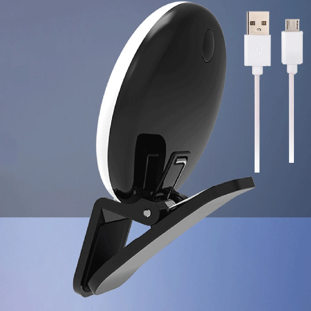 

Mobile Phone LED Flash Light Beauty Fill Lamp 3 Block Enhancing Modes Selfie Ring Light,Black