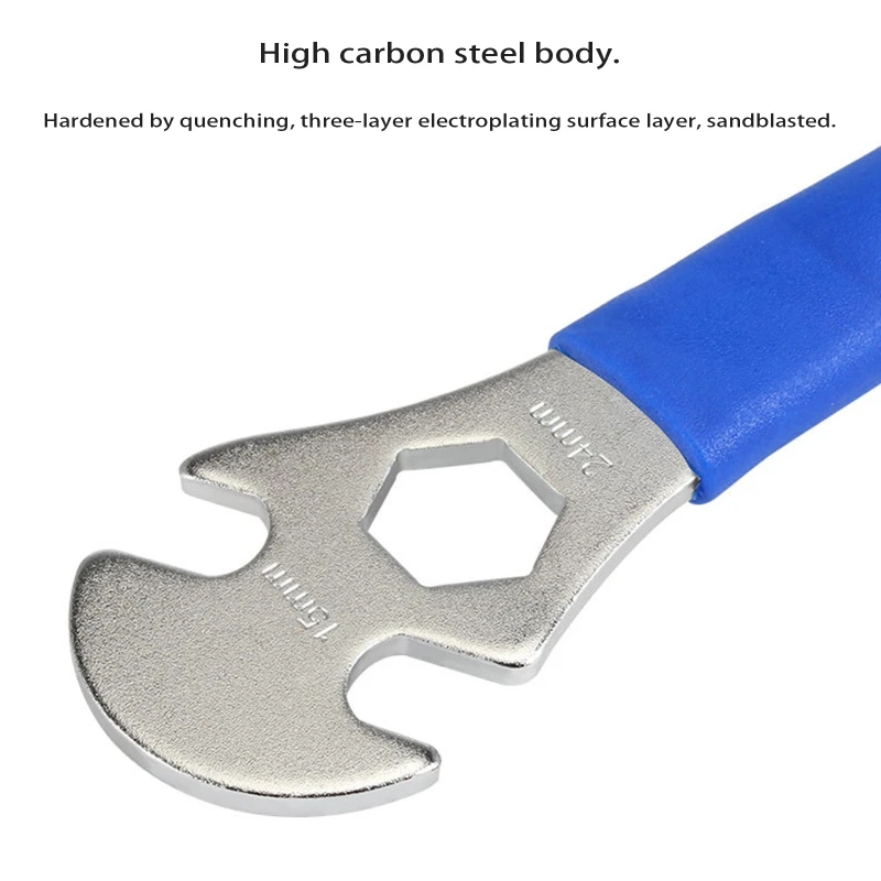 

Bicycle Pedal Wrench Overhaul Install Spanner Wench Bike Repair Tool Long Handle Bicycle Repair Tool for Bike Pedals