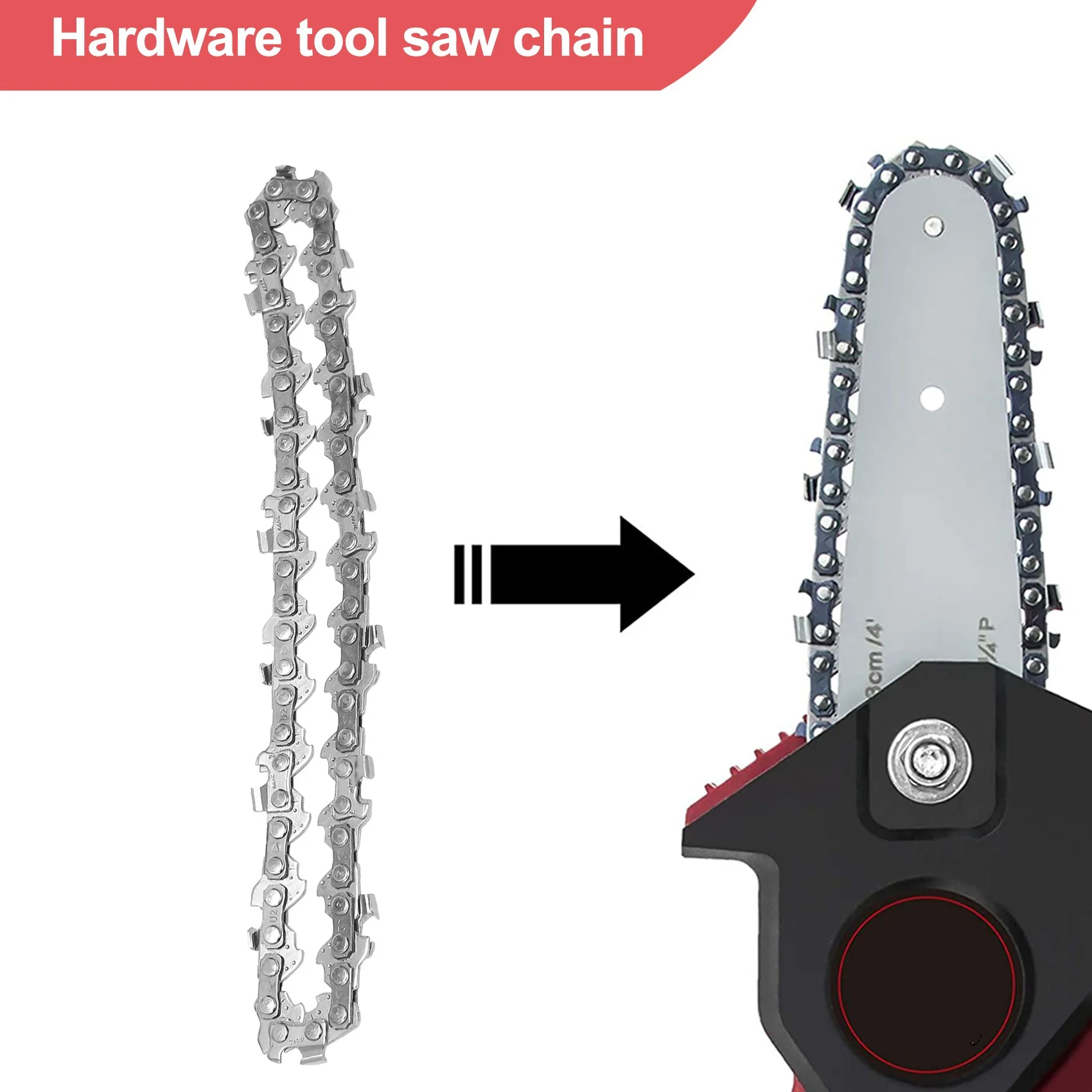 2 шт. 4-дюймовая 1/4 дюйма направляющая цепь для пилы мини-цепь бензопилы 4-дюймовой