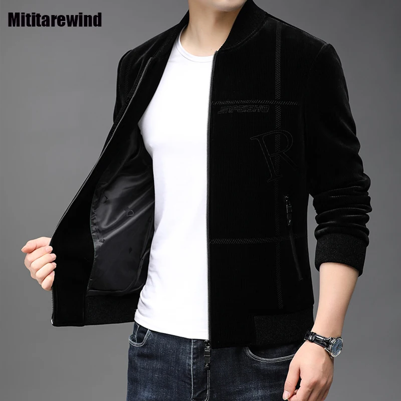 

Мужская повседневная куртка на молнии, с воротником-стойкой