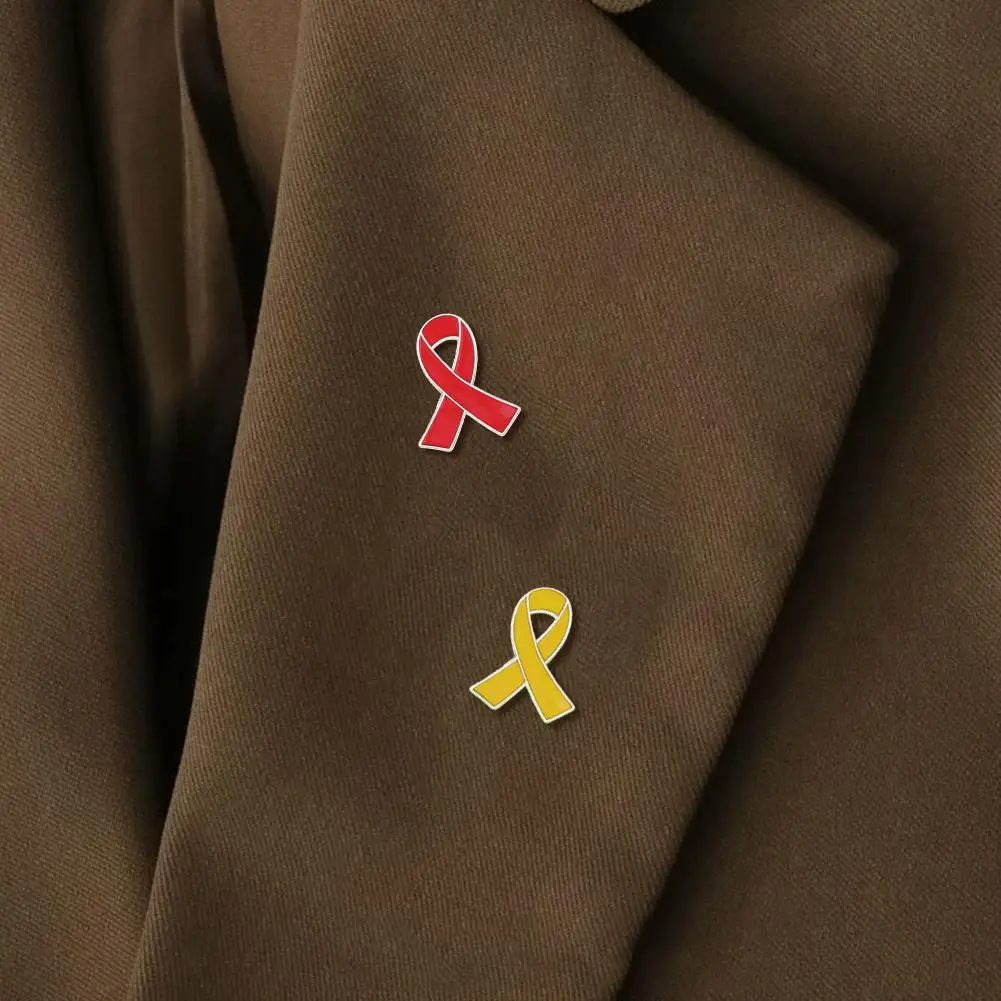 Желтая лента эмалированные булавки для здоровья мира рак молочной железы