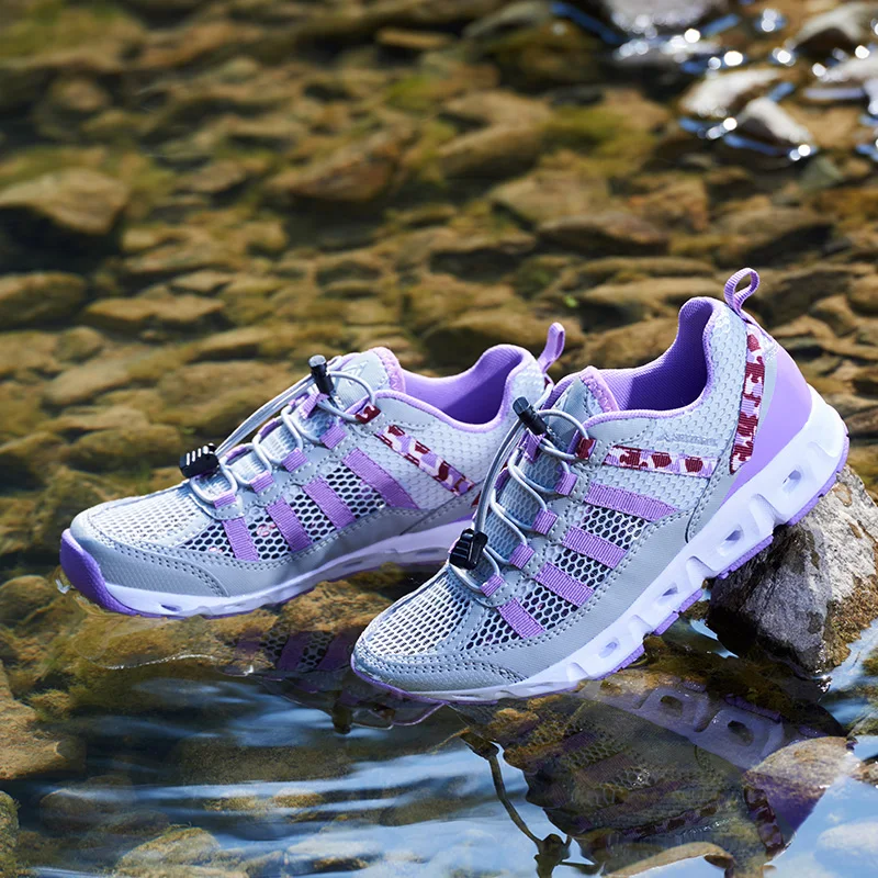 2022 Summer Men's Mesh Hiking Shoes Quick dry Anti-Slip Wading Shoes Men Breathable Upstream Shoes Men Women Hiking Sneakers