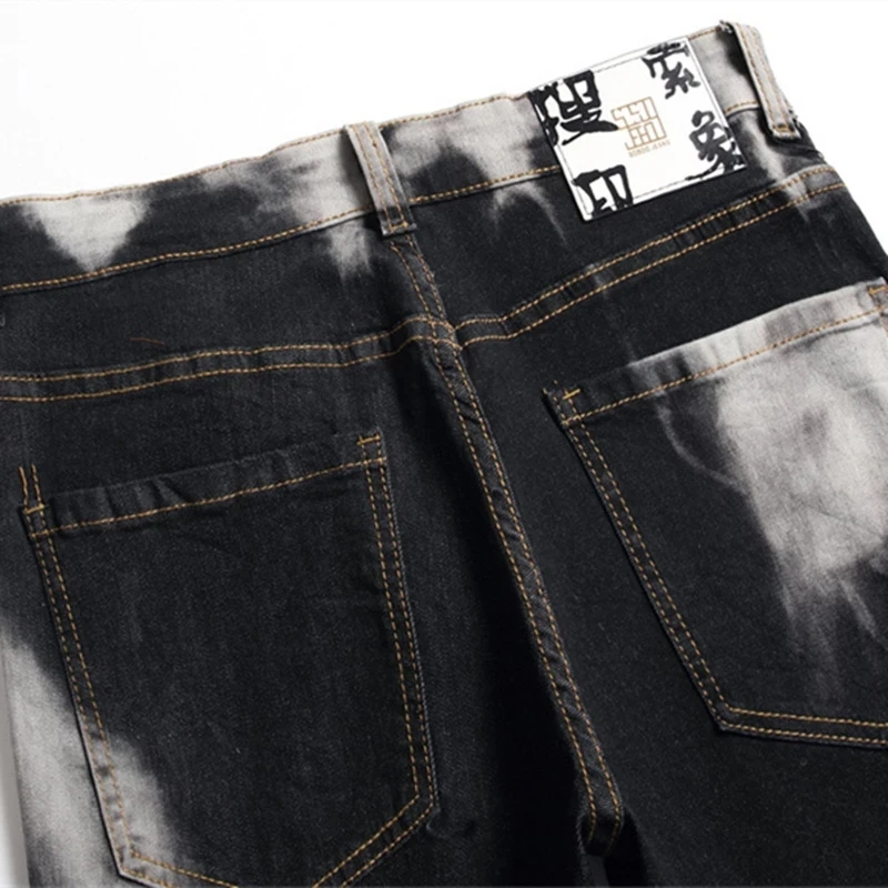 Брюки-Карандаш мужские с Мозаичным принтом штаны в европейском и американском