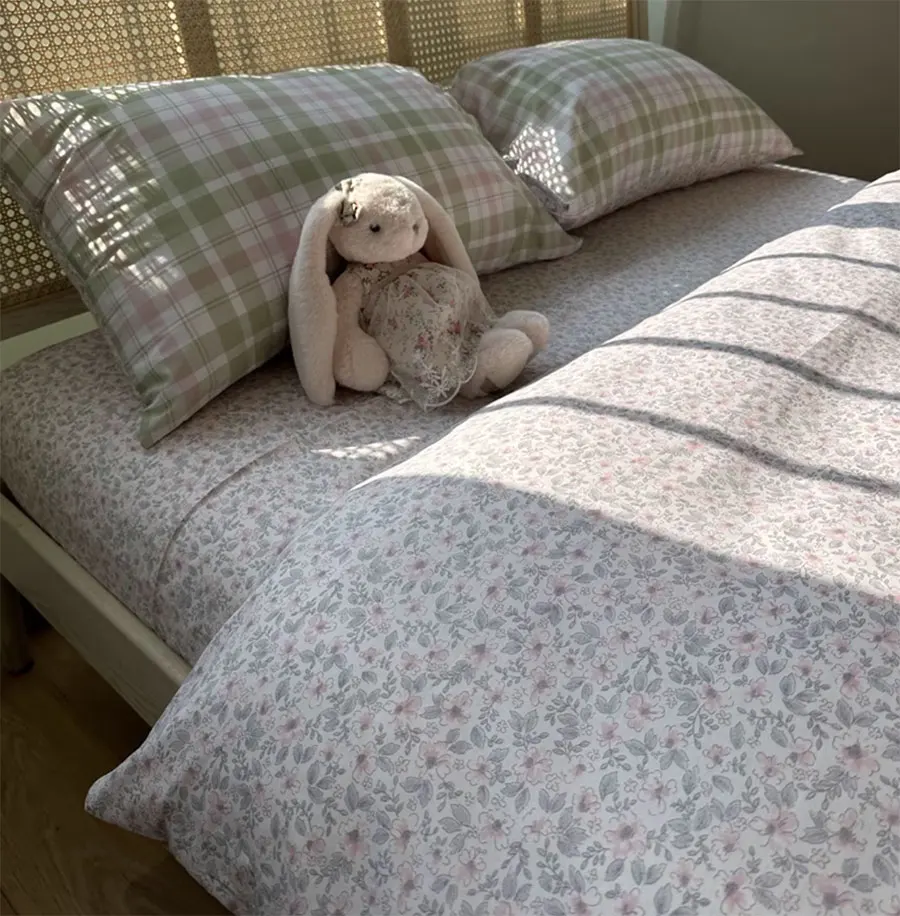 Романтический пасторальный Цветочный комплект двуспальный полный Королевский