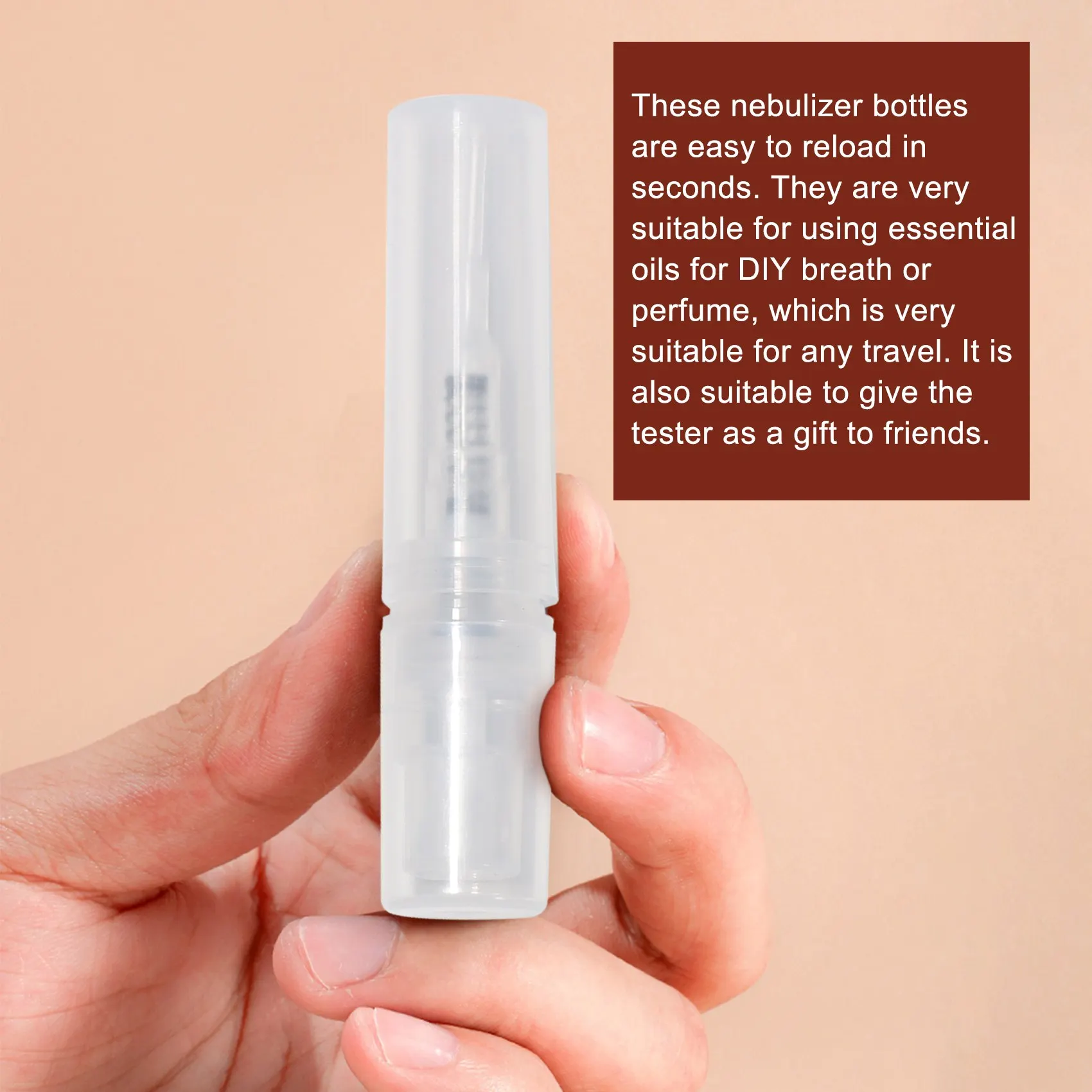 Прозрачный мини-флакон для парфюма с распылителем 2 мл путешествий 60 шт.