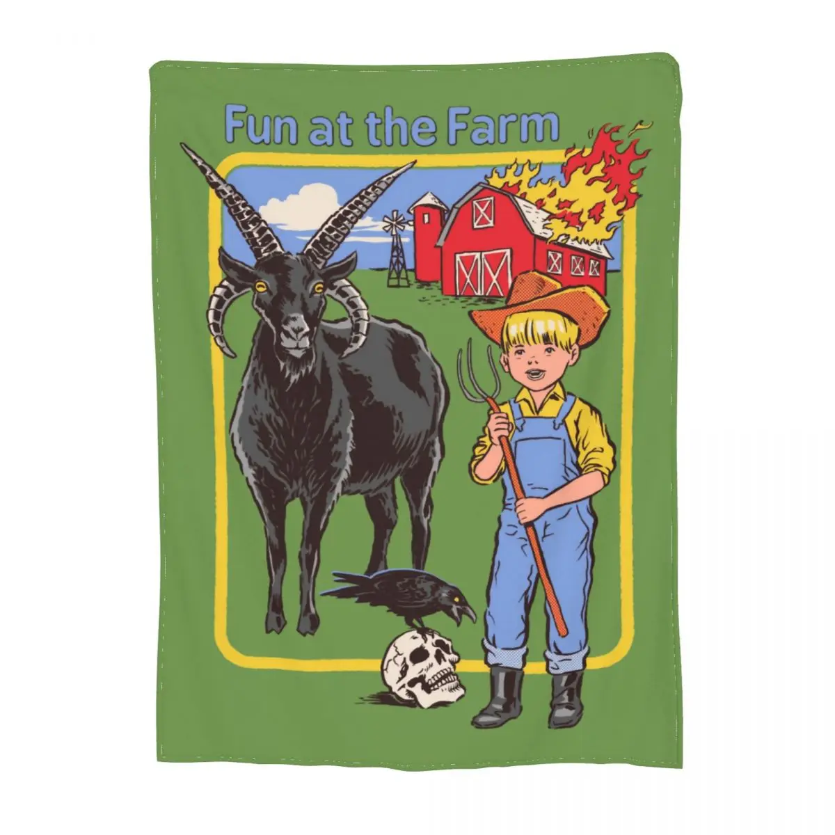 Merch Room Decorative Dark Occult Arts Throw Blankets Soft Fleece For Couch