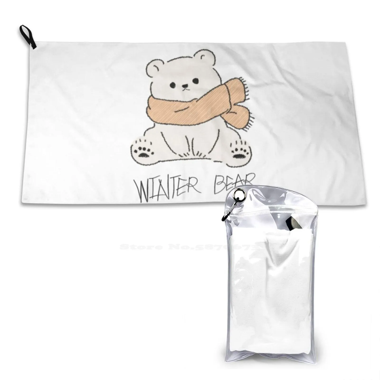 Winter Bear Polar Bear Snow Christmas Cute Cold Nature Arctic Ice Animals Blue