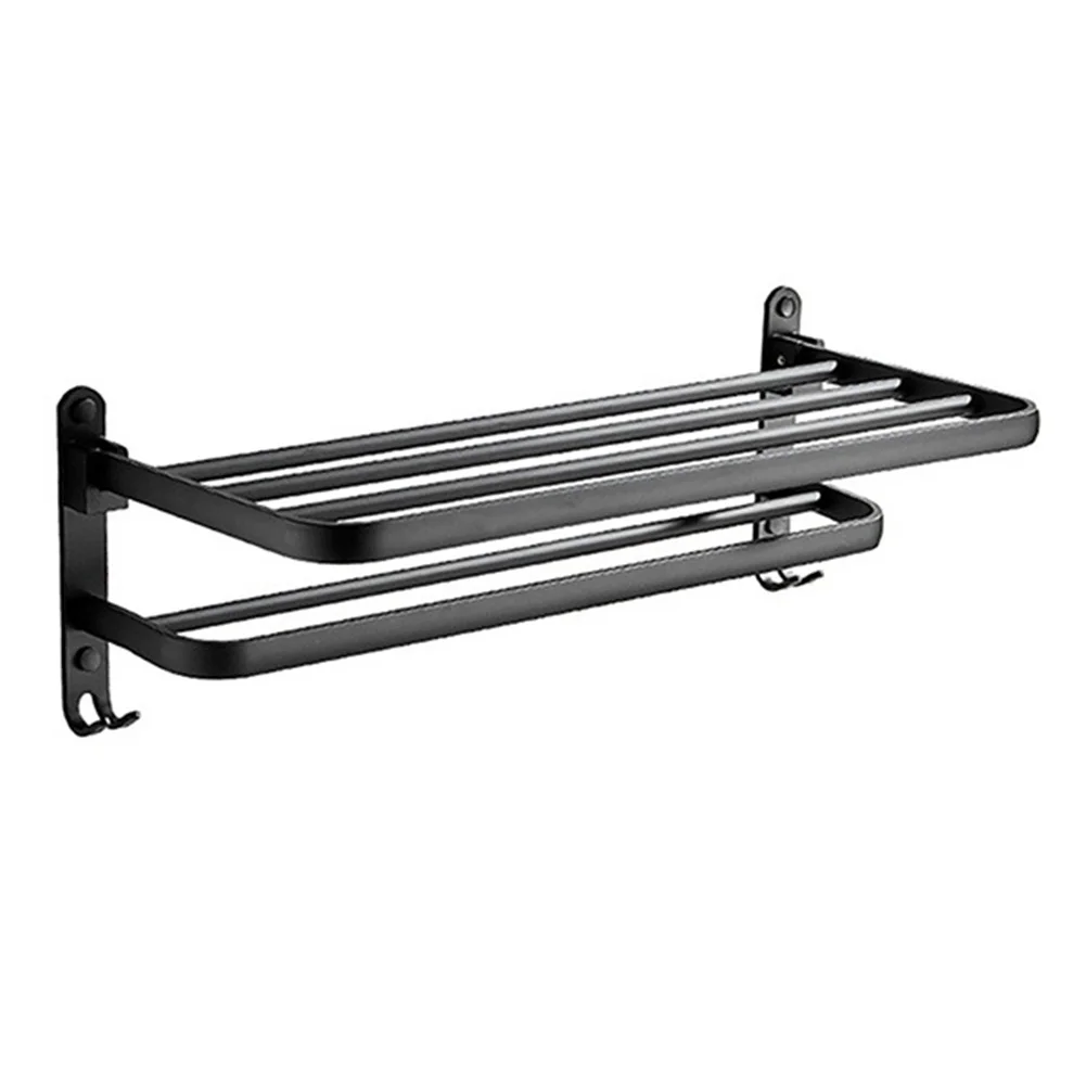 

Aluminum Towel Bar Wall Mounted Rack Bathroom Towel Rack Towel Holder Towel Hanger Bathroom Accessories Bathroom Shelf