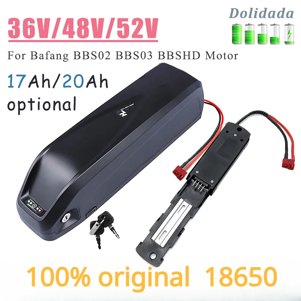 

New 52v 48v 36v Battery Pack For Hailong Electric Bicycle 30a 500w 750w 1000w 18650 Cell Ebike Batterie For Bafang BBS02 BBS03