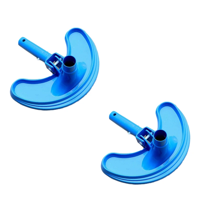 

2Pcs Swimming Pool Curved Cleaning Brushes Mop Suction Head Plastic Bristle Multipurpose Tools For Cleans Wall Pool