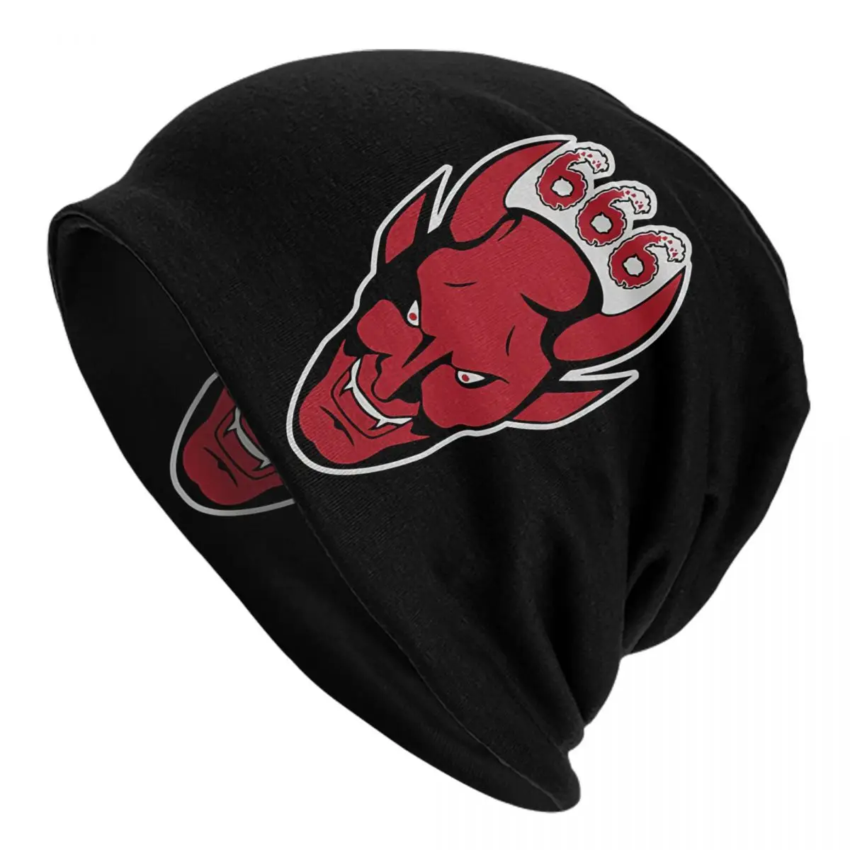666 Active Adult Men's Women's Knit Hat Keep warm winter Funny knitted hat