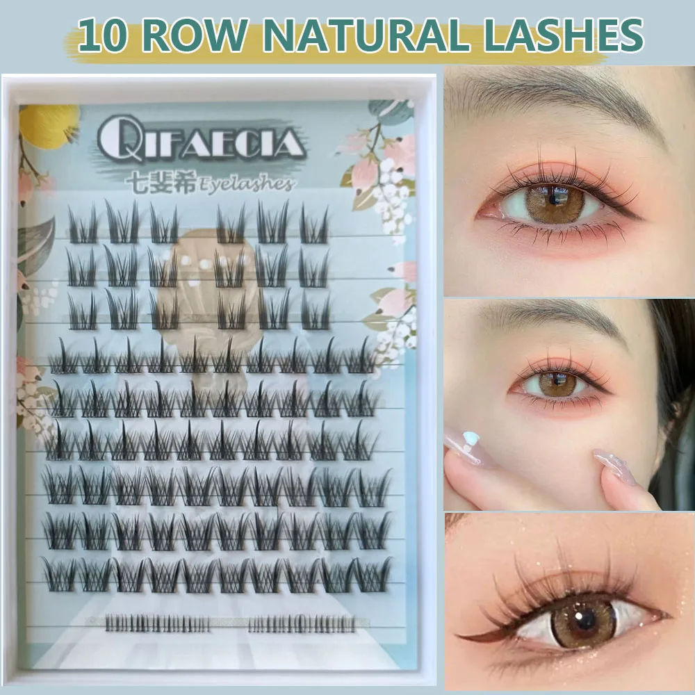 Набор отдельных ресниц в новом стиле «сделай сам», накладные ресницы, книжка, сегментированные ресницы для наращивания, натуральный объем, легкое нанесение ресниц