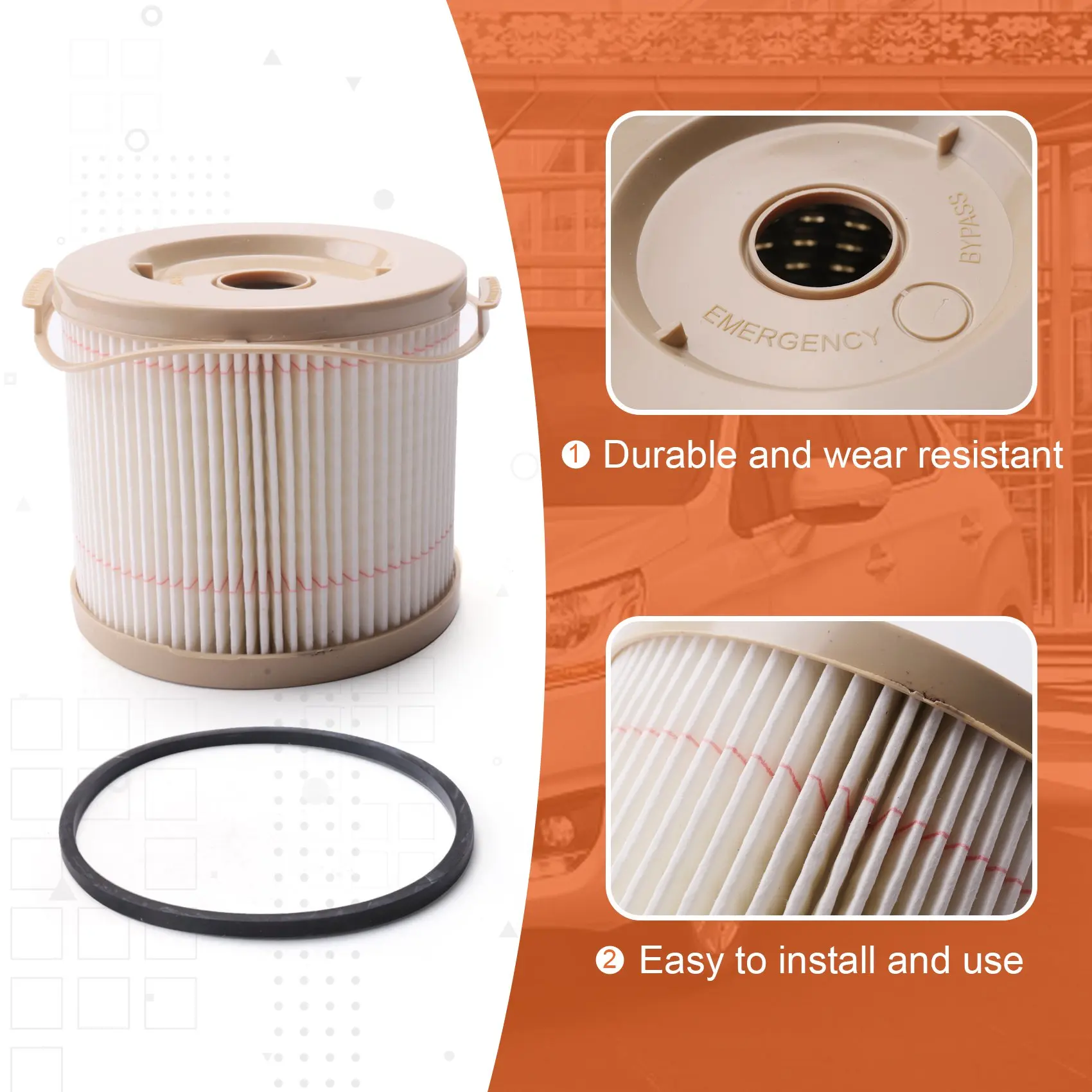 4 шт. 2010PM 2010TM фильтрующие элементы для топливного двигателя 500FG сепаратор