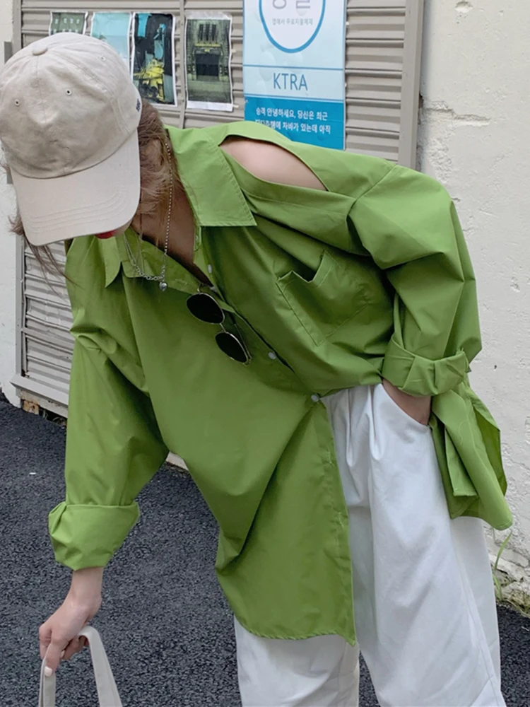 Sungtin пикантные повседневные рубашки оверсайз с открытыми плечами для женщин