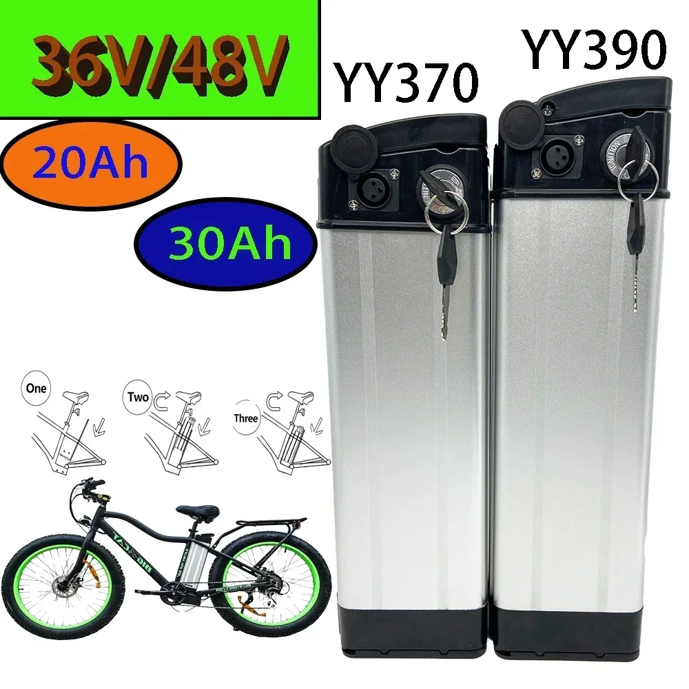 Литий-ионная батарея Silver Fish 36V/48V/52V 20/30/40Ah для электровелосипеда
