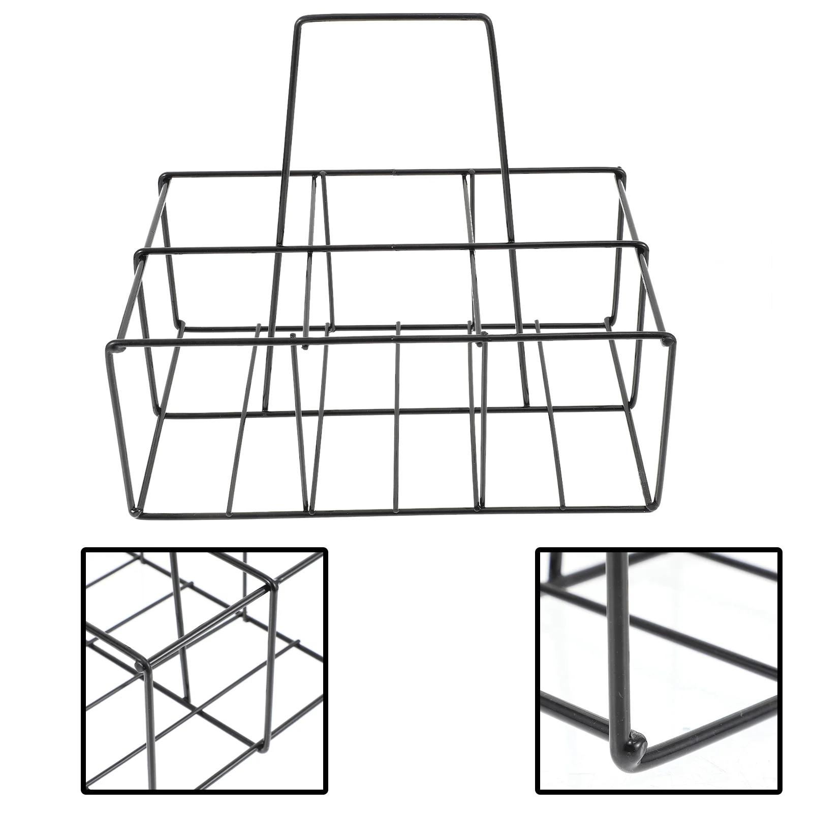 Корзина ручная подставка для пивных бутылок железный держатель с несколькими