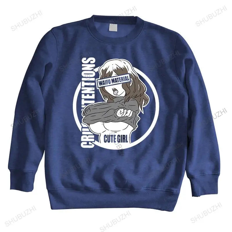 

Толстовка мужская с забавным принтом, хлопковая кофта с капюшоном, милый Аниме Манга, детская одежда для косплея, смешная белая косичка для мальчиков, весна