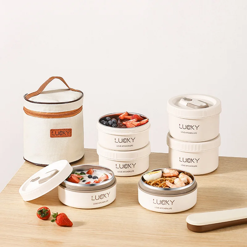 

Ланч-бокс из нержавеющей стали с термоизоляцией, 400-2000 мл