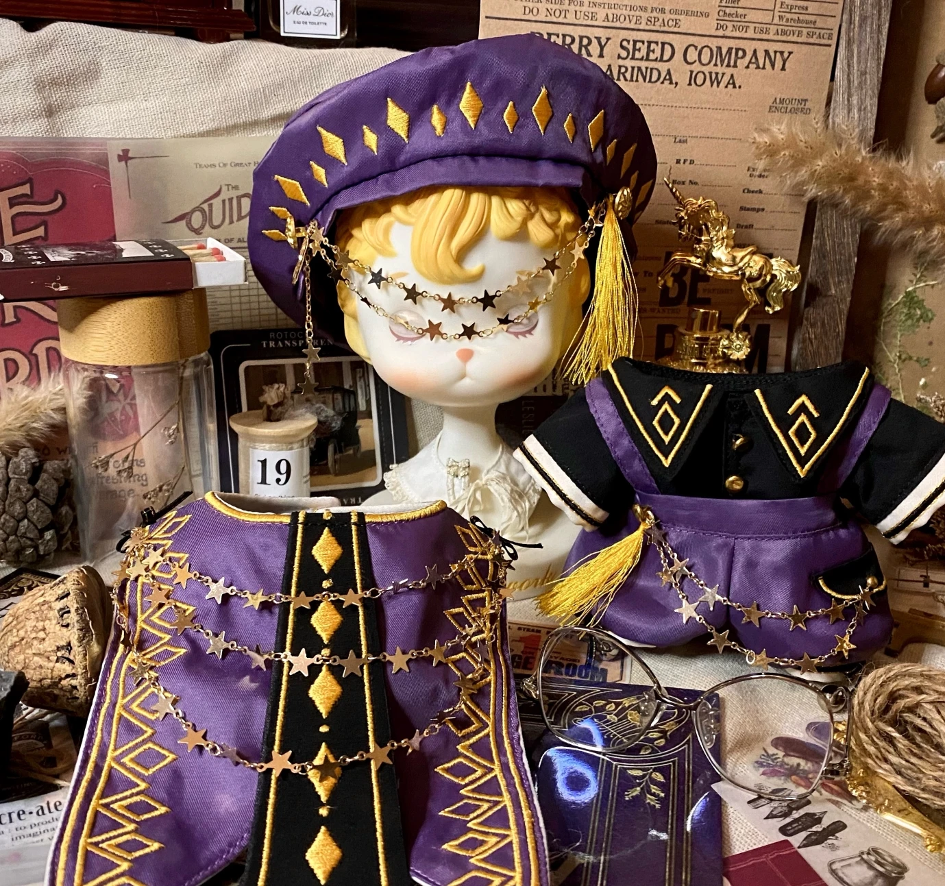 

Набор аксессуаров для куклы «сделай сам», комплект аксессуаров 20 см, одежда, костюм, шляпа, милый подарок для косплея